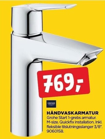 jem & fix Håndvaskarmatur tilbud