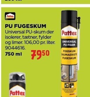 jem & fix Pattex pu fugeskum tilbud
