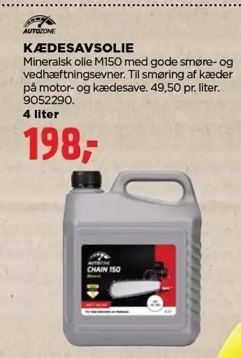 jem & fix Kædesavsolie 4 liter tilbud