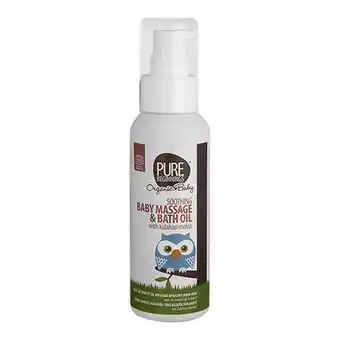 Pure beginnings, baby massage og badeolie med kalahari melon pure beginnings, 100 ml
