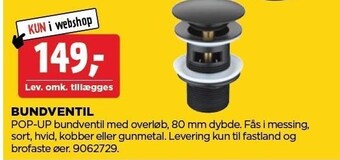jem & fix Bundventil tilbud