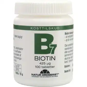 Natur-drogeriet b7 biotin 425 μg 100 stk