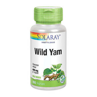Helsemin Solaray, wild yam root 400 mg, 100 kap tilbud