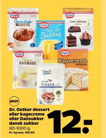 Netto Dr oetker dessertpulver tilbud