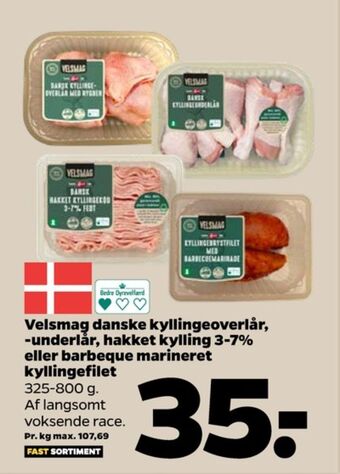 Netto Velsmag kyllingeoverlår tilbud