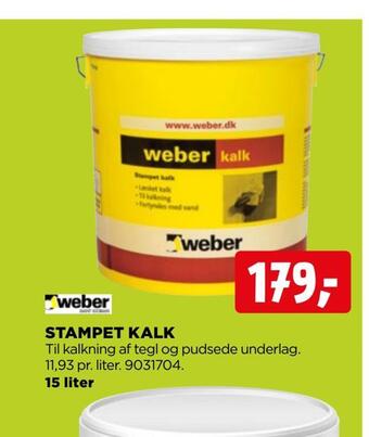 Stampet kalk