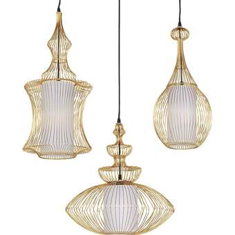 Kare Swing iron pendel, guld tilbud