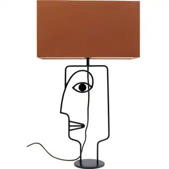 Bordlampe, face wire orange