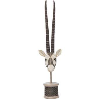 Kare Antilope hovede deco object, perler tilbud