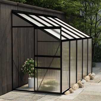 Bolig Center Drivhus 6,5 m² aluminium antracitgrå tilbud