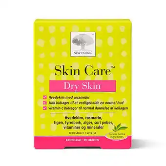 Helsemin New nordic, skin care dry skin, 30 tab tilbud