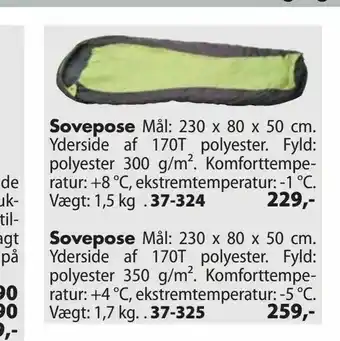 Biltema Sovepose tilbud