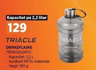 Power Triacle drikkeflaske tilbud