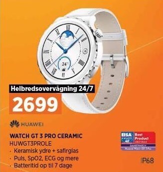 Power Huawei watch gt 3 pro ceramic tilbud