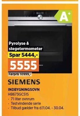 Power Siemens indbygningsovn tilbud