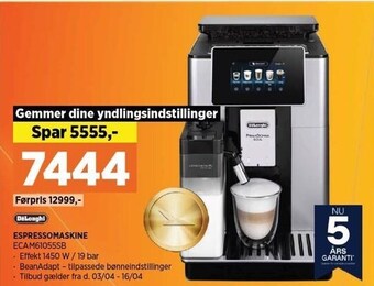 Power Delonghi espressomaskine tilbud
