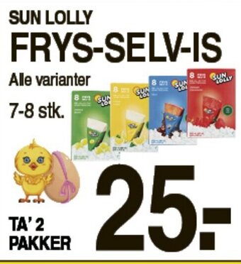 ABC Lavpris Sun Lolly Frys-Selv-Is tilbud