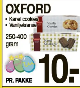 ABC Lavpris Oxford Kanel Cookies, Vaniljekranse tilbud
