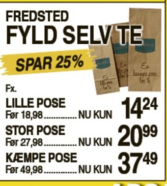 ABC Lavpris Fredsted Fyld Selv Te tilbud