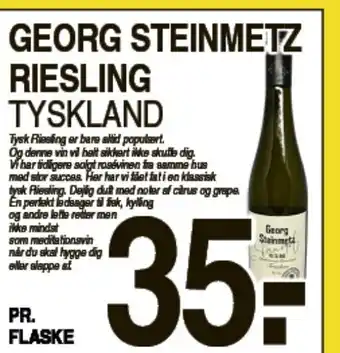 ABC Lavpris Georg Steinmetz Riesling Tyskland tilbud