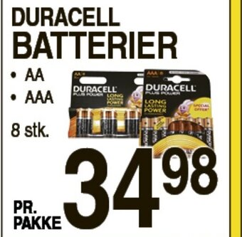 ABC Lavpris Duracell Batterier tilbud