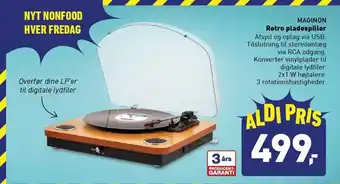 ALDI Maginon Retro Pladespiller tilbud