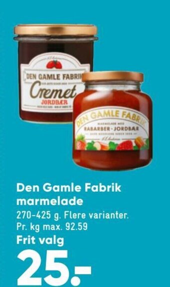 Bilka Den Gamle Fabrik Marmelade tilbud