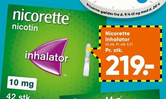 Bilka Nicorette Inhalator tilbud