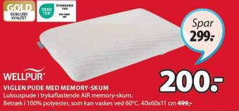 JYSK Viglen Pude med Memory-Skum tilbud