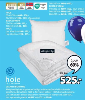 JYSK Clean Fiberdyne tilbud
