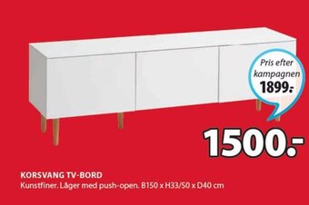 JYSK Korsvang TV-Bord tilbud