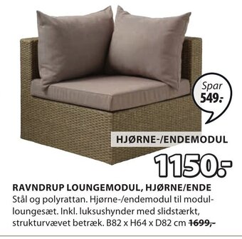 JYSK Ravndrup Loungemodul, Hjørne/Ende tilbud