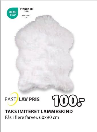 JYSK Taks Imiteret Lammeskind tilbud