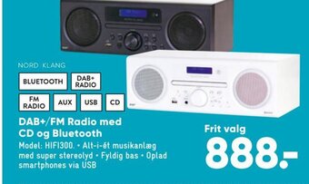 DAB+/ FM Radio med CD og Bluetooth