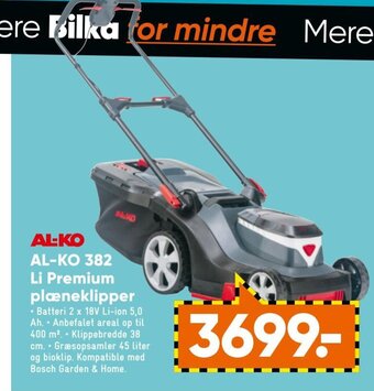 Bilka Al-Ko 382 Li Premium Plæneklipper tilbud