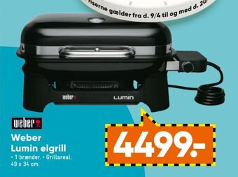 Bilka Weber Lumin Elgrill tilbud