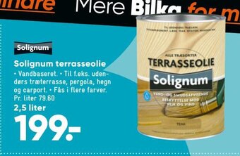 Bilka Solignum Terrasseolie tilbud