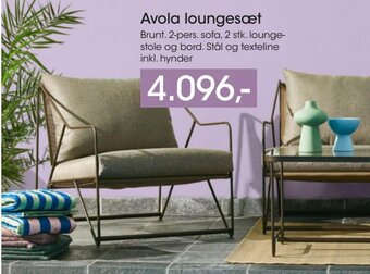 Bilka Avola Loungesæt tilbud