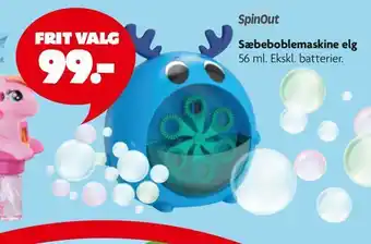 Sæbeboblemaskine elg