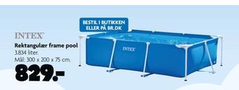 Fætter BR Rektangulær frame pool tilbud