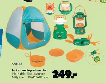 Fætter BR Junior campingsæt med telt tilbud