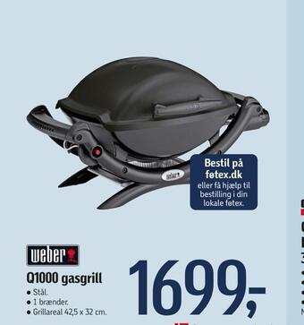 Føtex Q1000 gasgrill tilbud