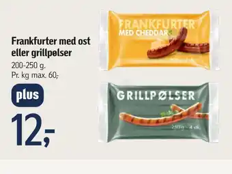 Føtex Frankfurter med ost eller grillpølser tilbud