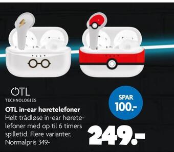 Fætter BR Otl in-ear høretelefoner tilbud
