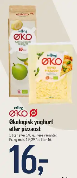 Føtex Økologisk yoghurt eller pizzaost tilbud