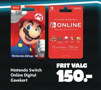 Fætter BR Nintendo switch online digital gavekort tilbud
