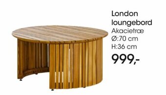 Bilka London Loungebord tilbud