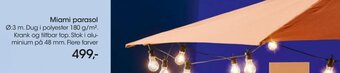 Bilka Miami Parasol tilbud
