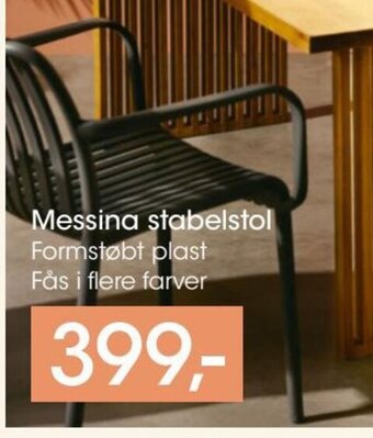 Bilka Messina Stabelstol tilbud