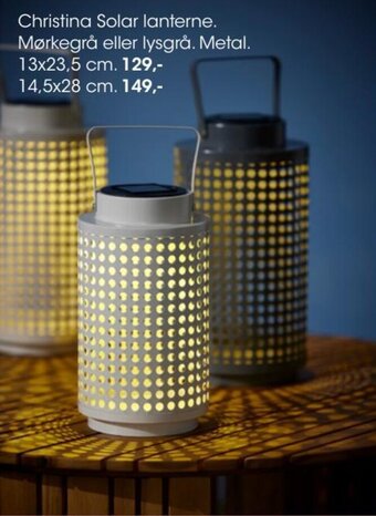 Bilka Christina Solar Lanterne tilbud